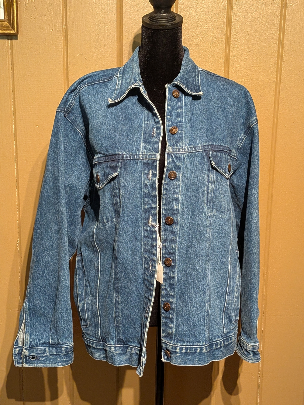 Classic Blue Denim Jean Jacket - Women's Casual Outerwear